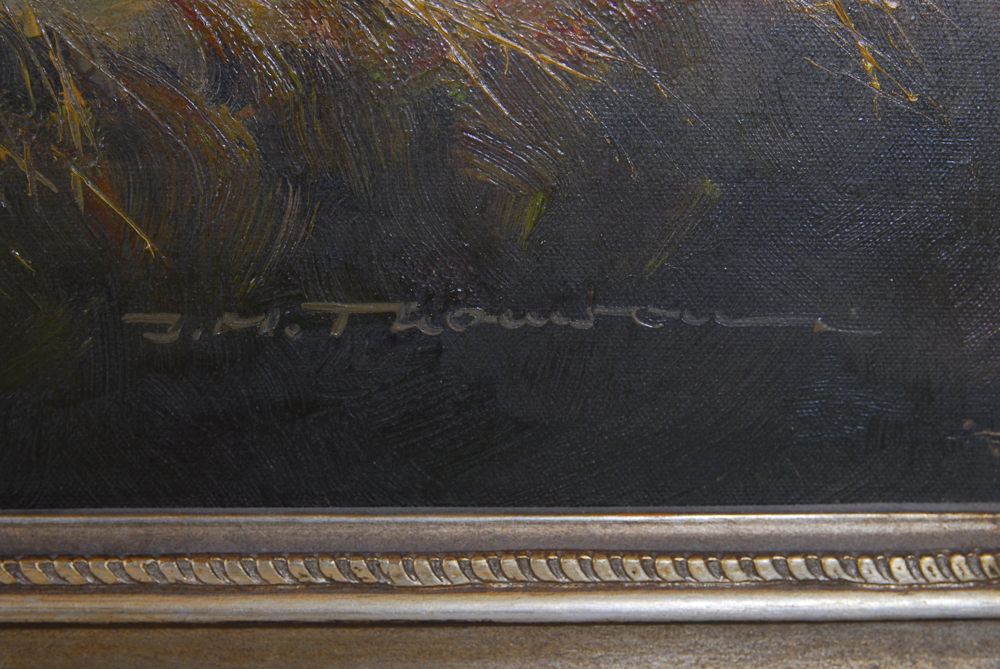 J.M Thompson After Johannes Bochmann Oil on Canvas