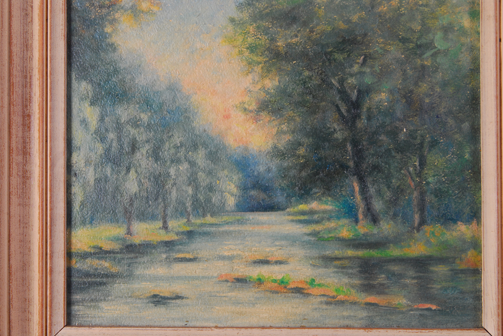 Jane M. Weller "Summer" Oil On Board Painting