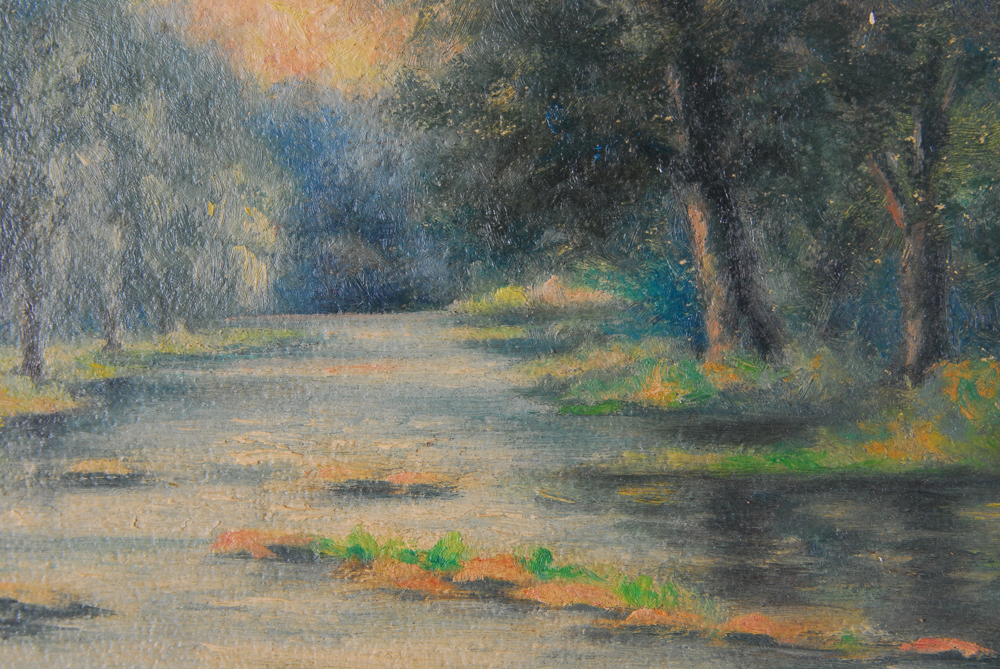 Jane M. Weller "Summer" Oil On Board Painting