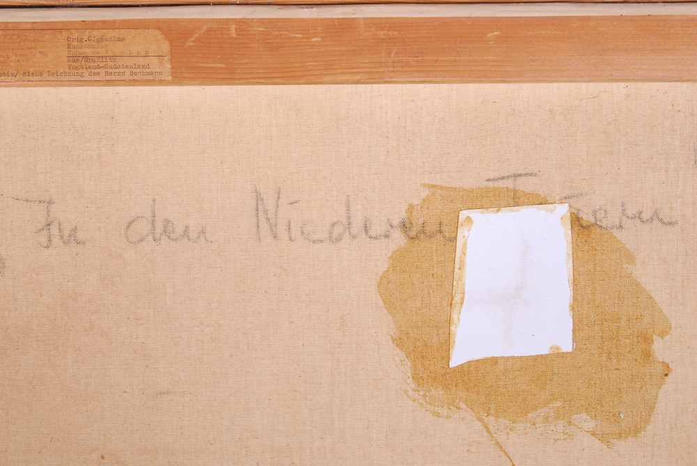 J.M Thompson After Johannes Bochmann Oil on Canvas