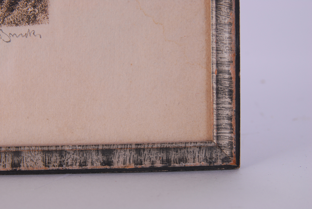 Printed Etching Depicting Walled Fortress