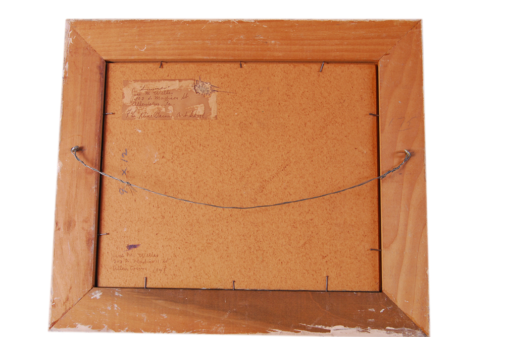 Jane M. Weller "Summer" Oil On Board Painting