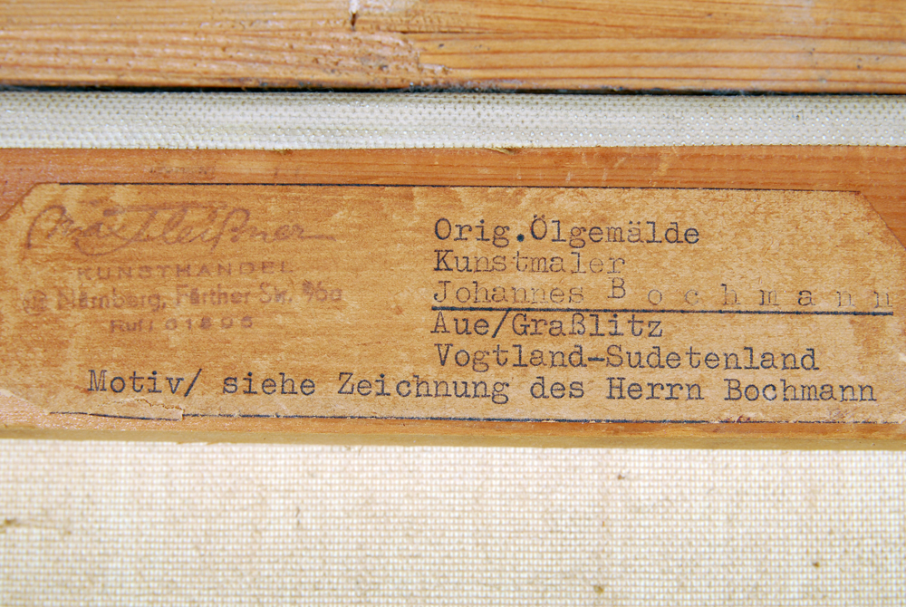 J.M Thompson After Johannes Bochmann Oil on Canvas