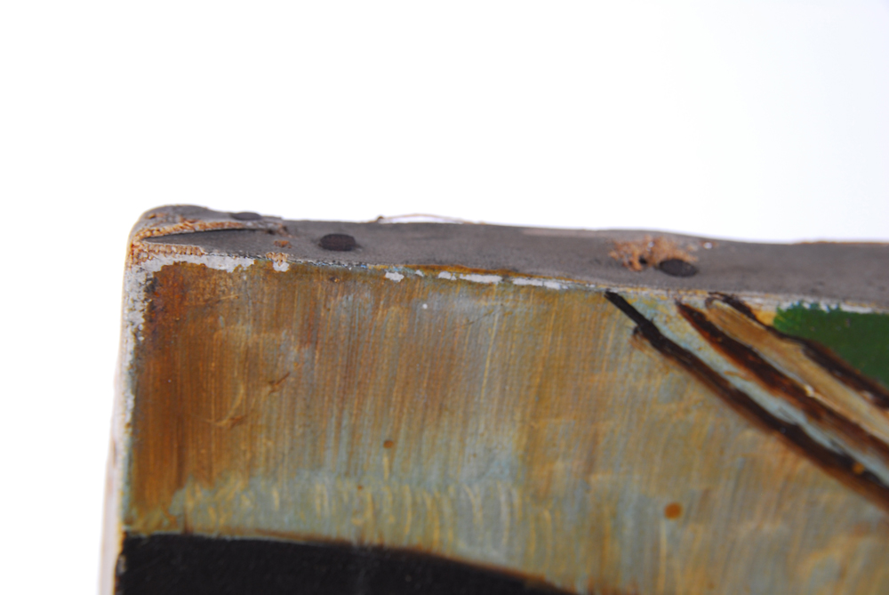 C. R. Wells Oil on Canvas Painting of Puppies