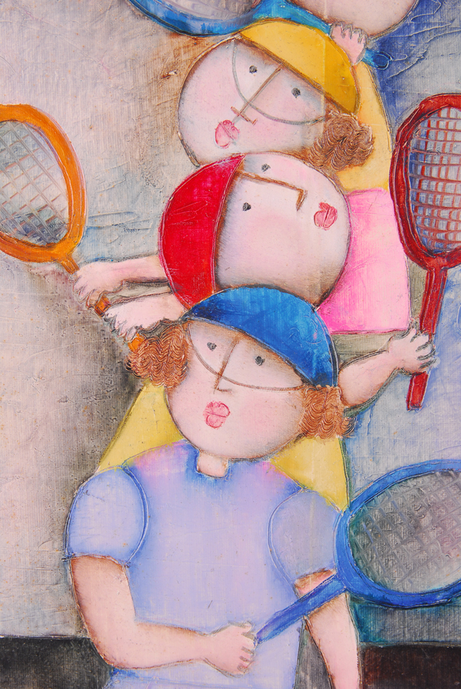 Pair of J. Roybal Oil on Canvas Paintings