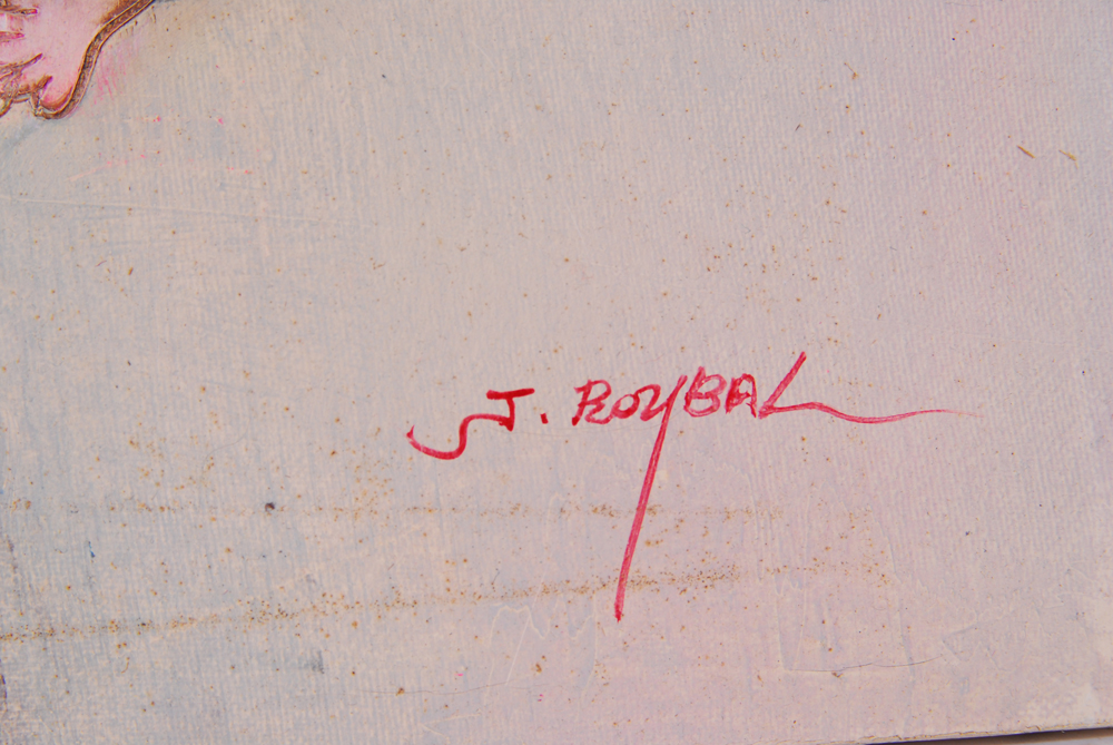 Pair of J. Roybal Oil on Canvas Paintings