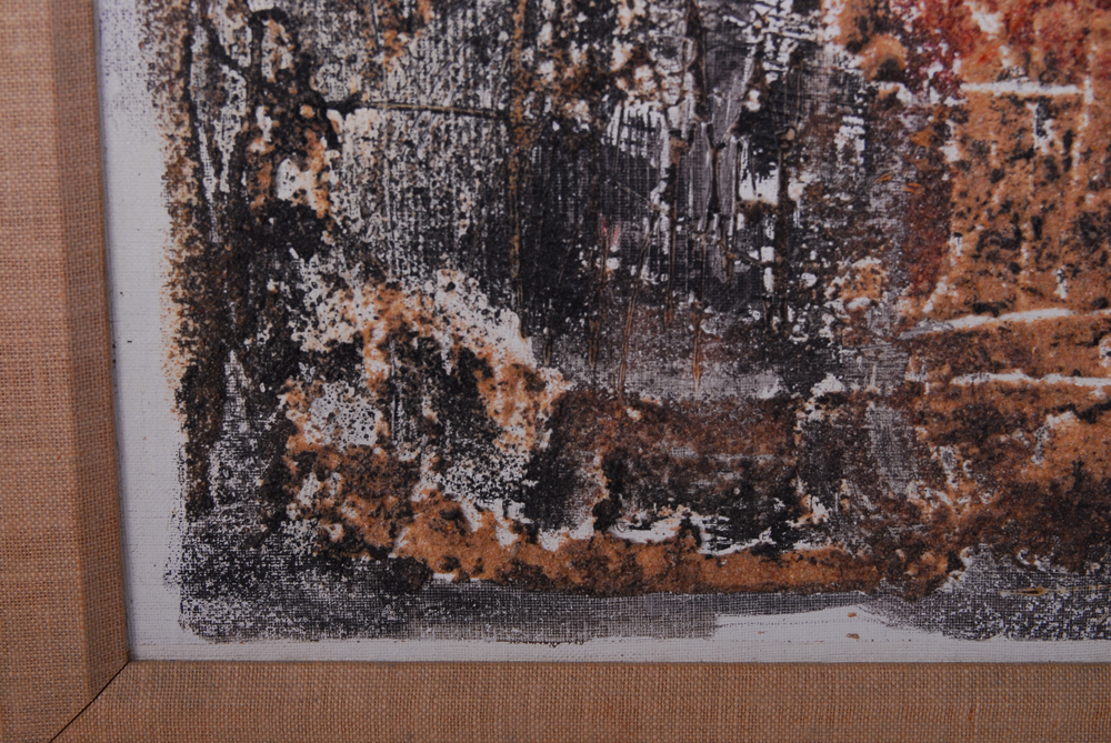 Georges Ebrin Adingra Abstract Oil on Canvas Painting