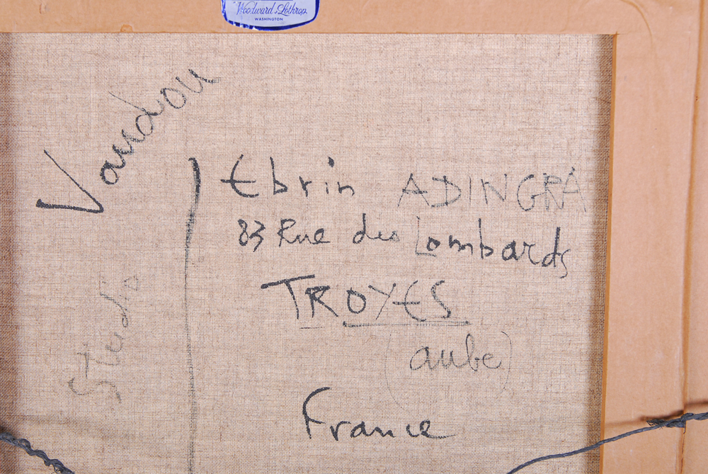 Georges Ebrin Adingra Abstract Oil on Canvas Painting