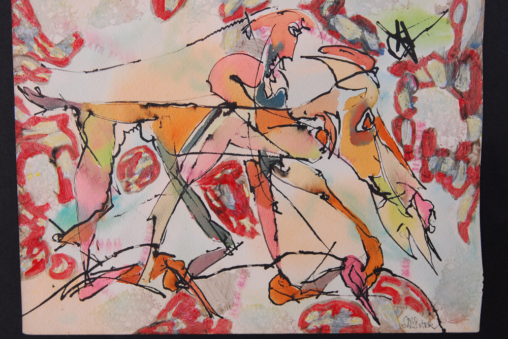 Charles Keeling Lassiter Watercolor and Acrylic Painting