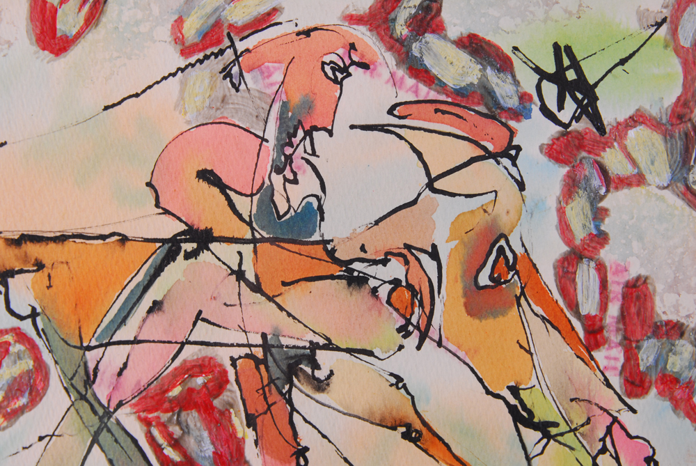 Charles Keeling Lassiter Watercolor and Acrylic Painting