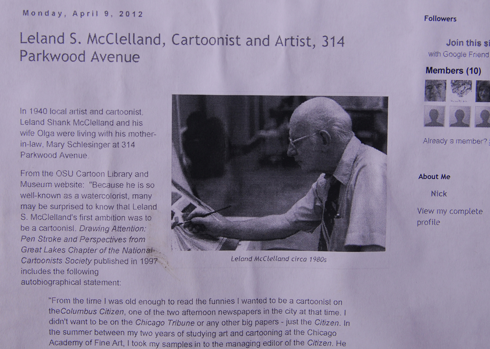 Leland Shank McClelland Watercolor Painting