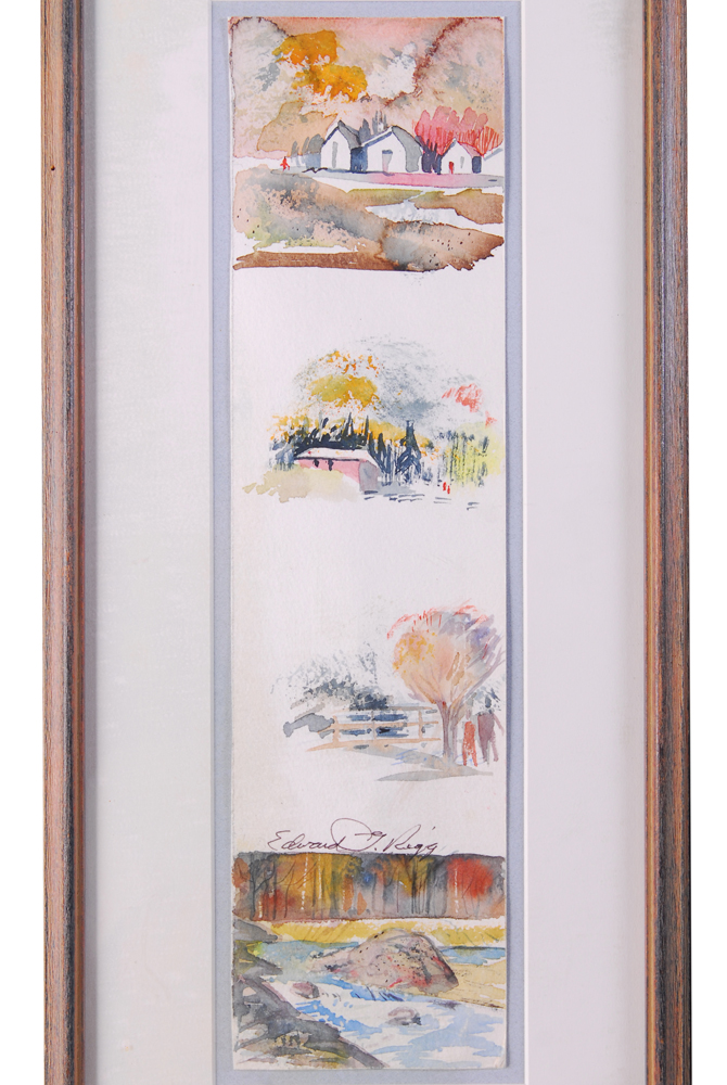 Edward Rigg Watercolor Panel