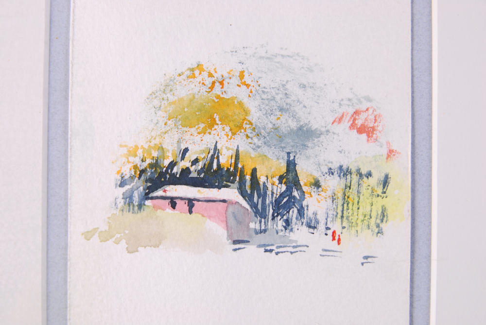 Edward Rigg Watercolor Panel