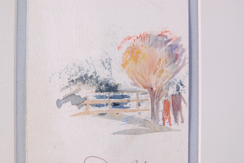 Edward Rigg Watercolor Panel