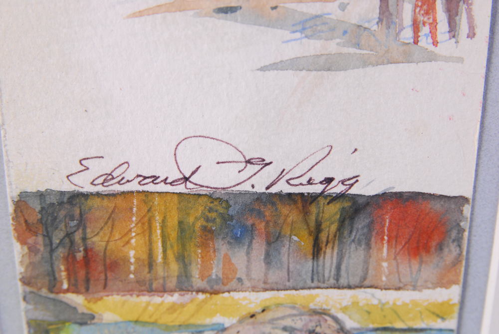 Edward Rigg Watercolor Panel