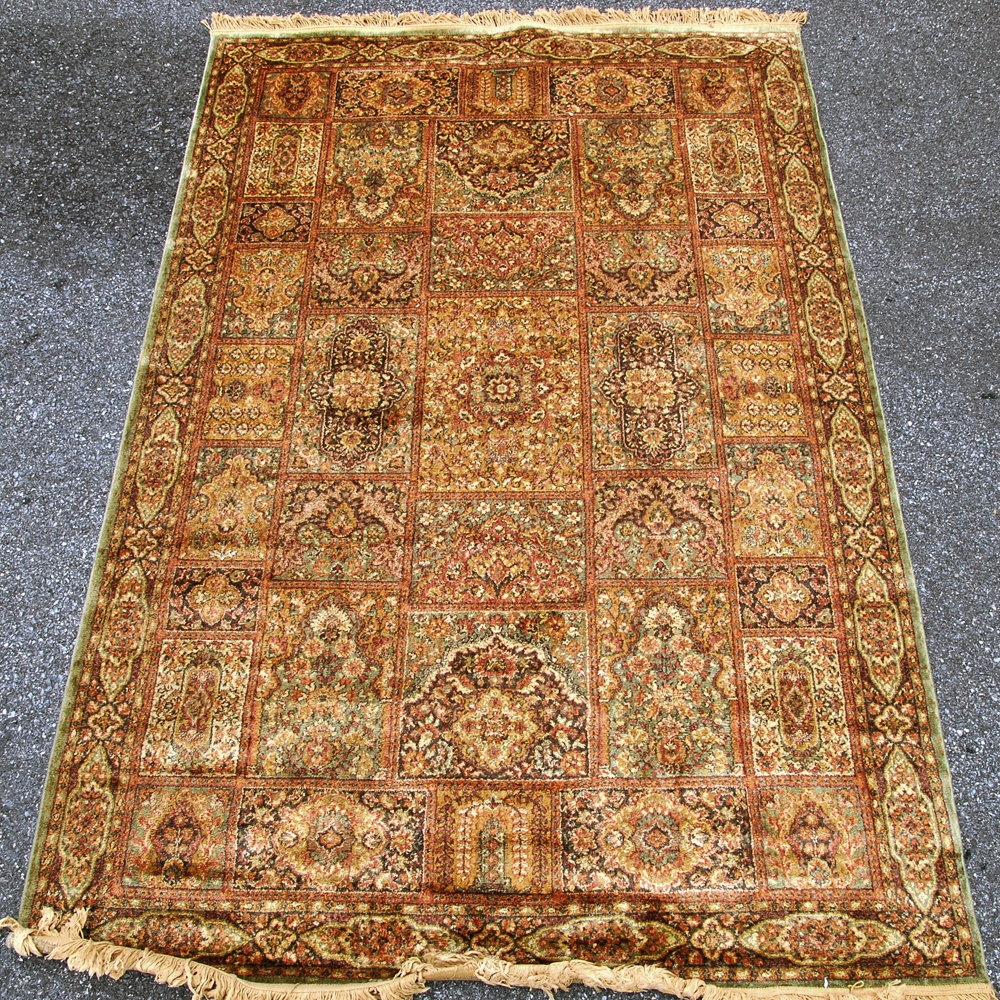 Bakhtiari-Style Wool Area Rug