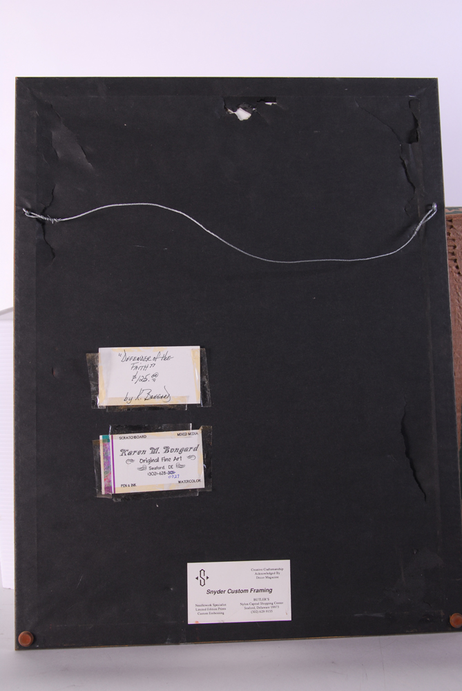 "Defender of the Faith" Karen M. Bongard Watercolor