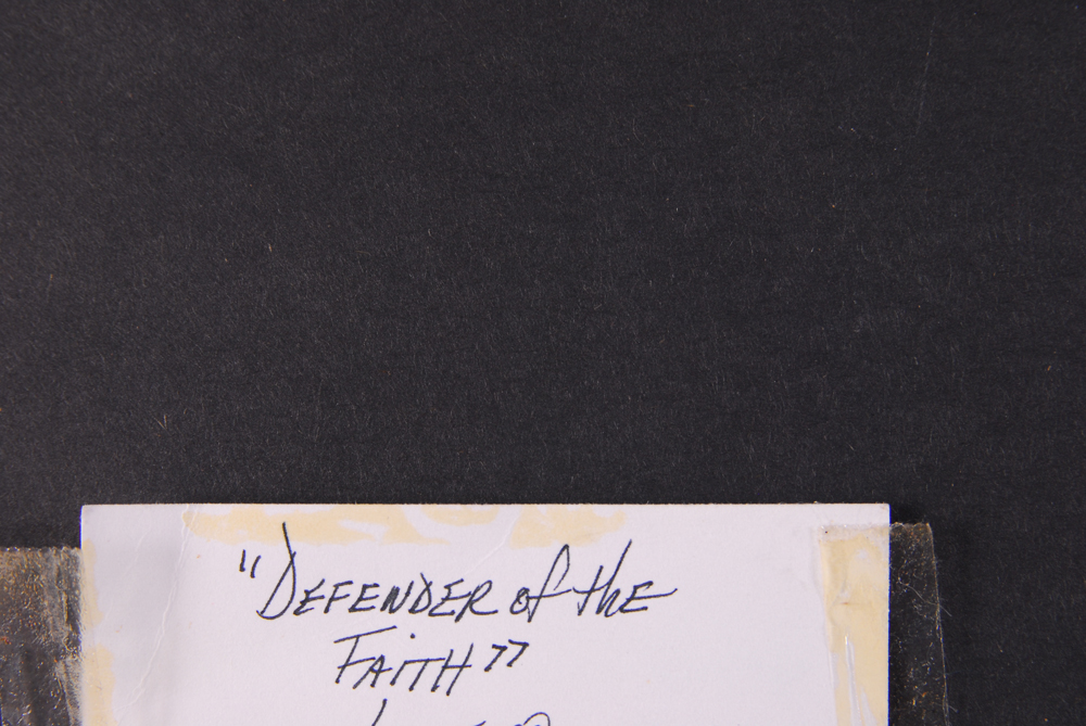 "Defender of the Faith" Karen M. Bongard Watercolor