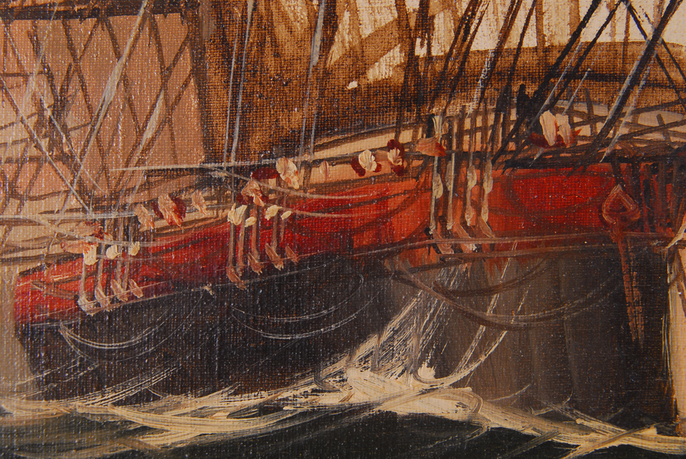 Renato Longanesi Oil on Canvas Painting