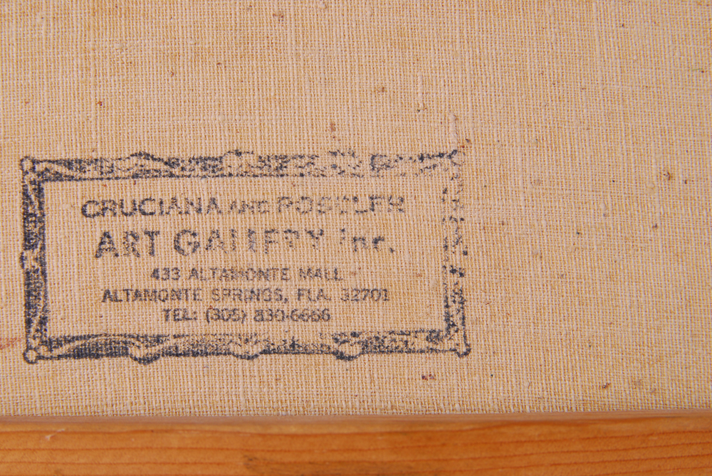 Renato Longanesi Oil on Canvas Painting