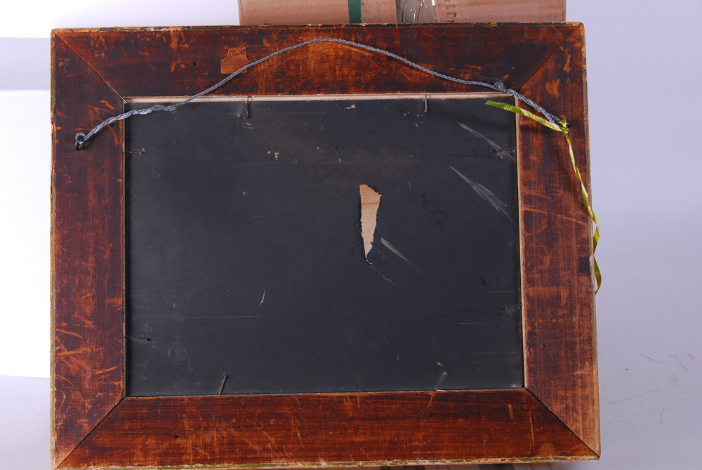 George M. Hathaway Lighthouse Landscape Oil on Board Painting