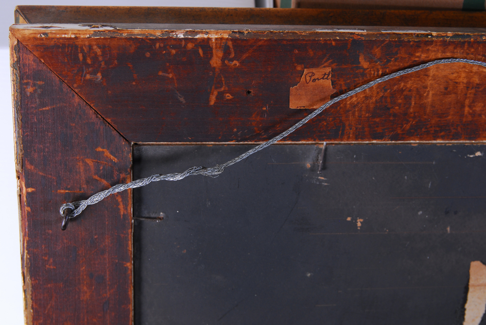 George M. Hathaway Lighthouse Landscape Oil on Board Painting