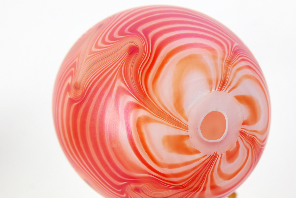 Collection of Art Glass Eggs with Stands