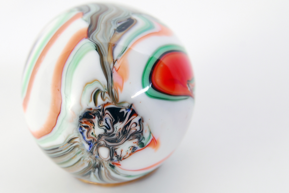 Collection of Art Glass Eggs with Stands