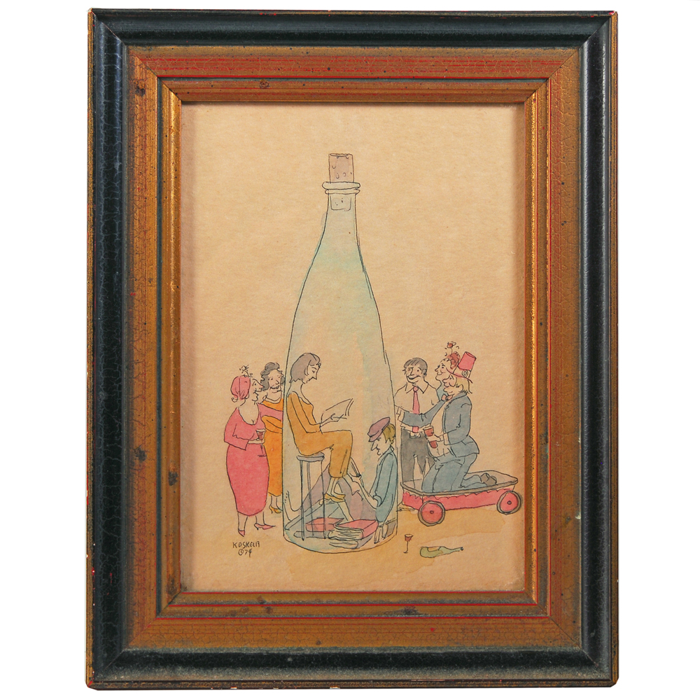 Kenneth Koskela Framed Colored Drawing