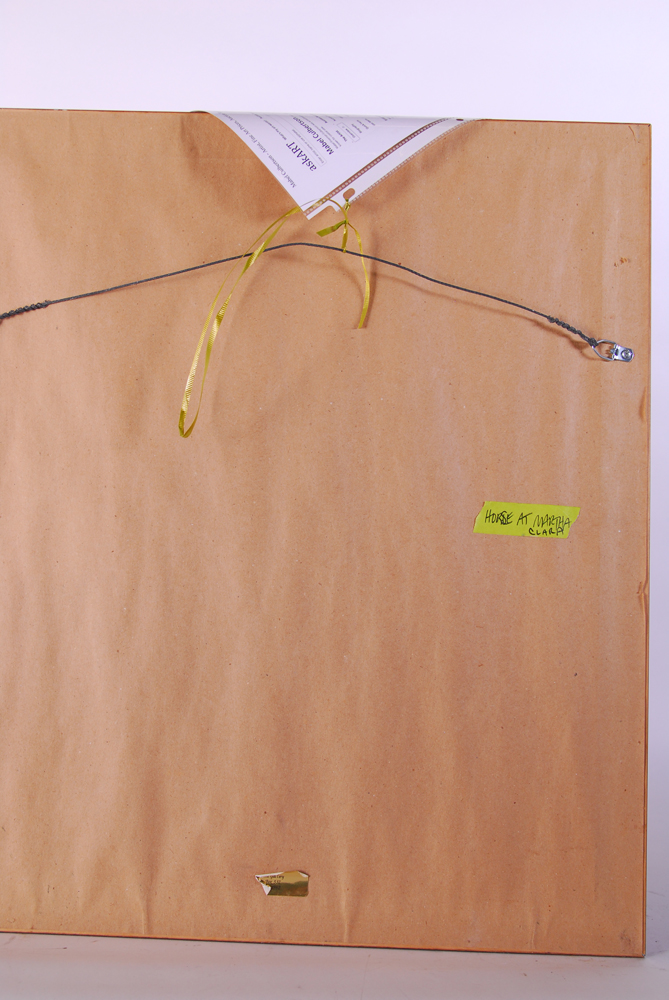 Mabel Culbertson "Horse at Martha Clara" Watercolor on Paper