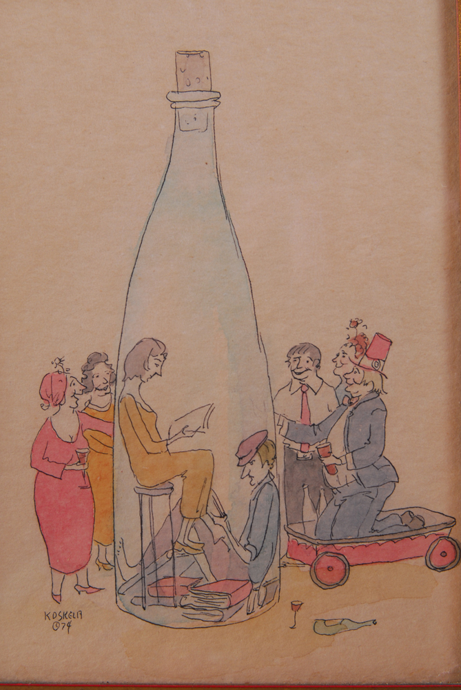 Kenneth Koskela Framed Colored Drawing