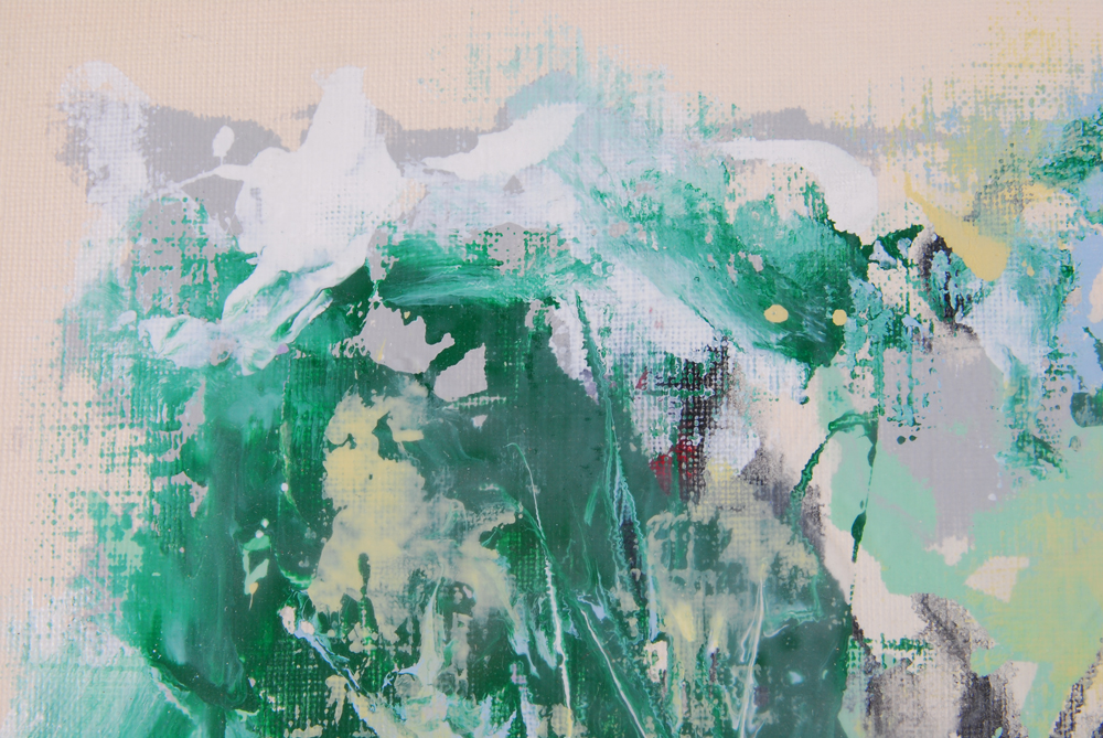 Romer Shawhan Abstract Oil on Board Painting