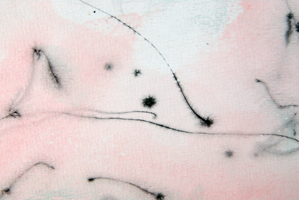 Helen Ries Nude Ink on Paper Drawing