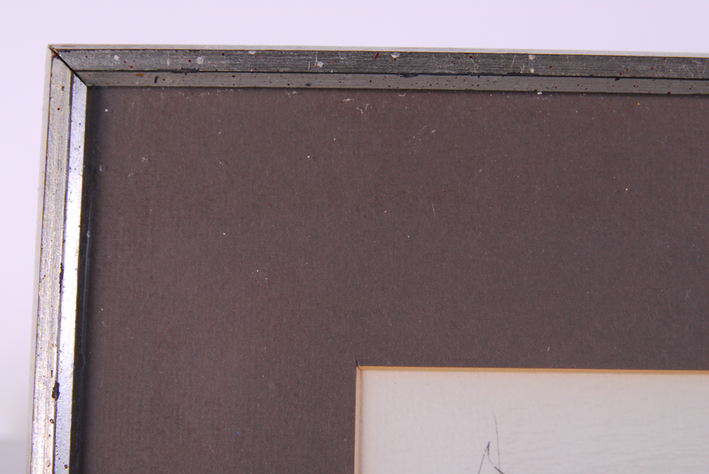 Helen Ries Nude Ink on Paper Drawing