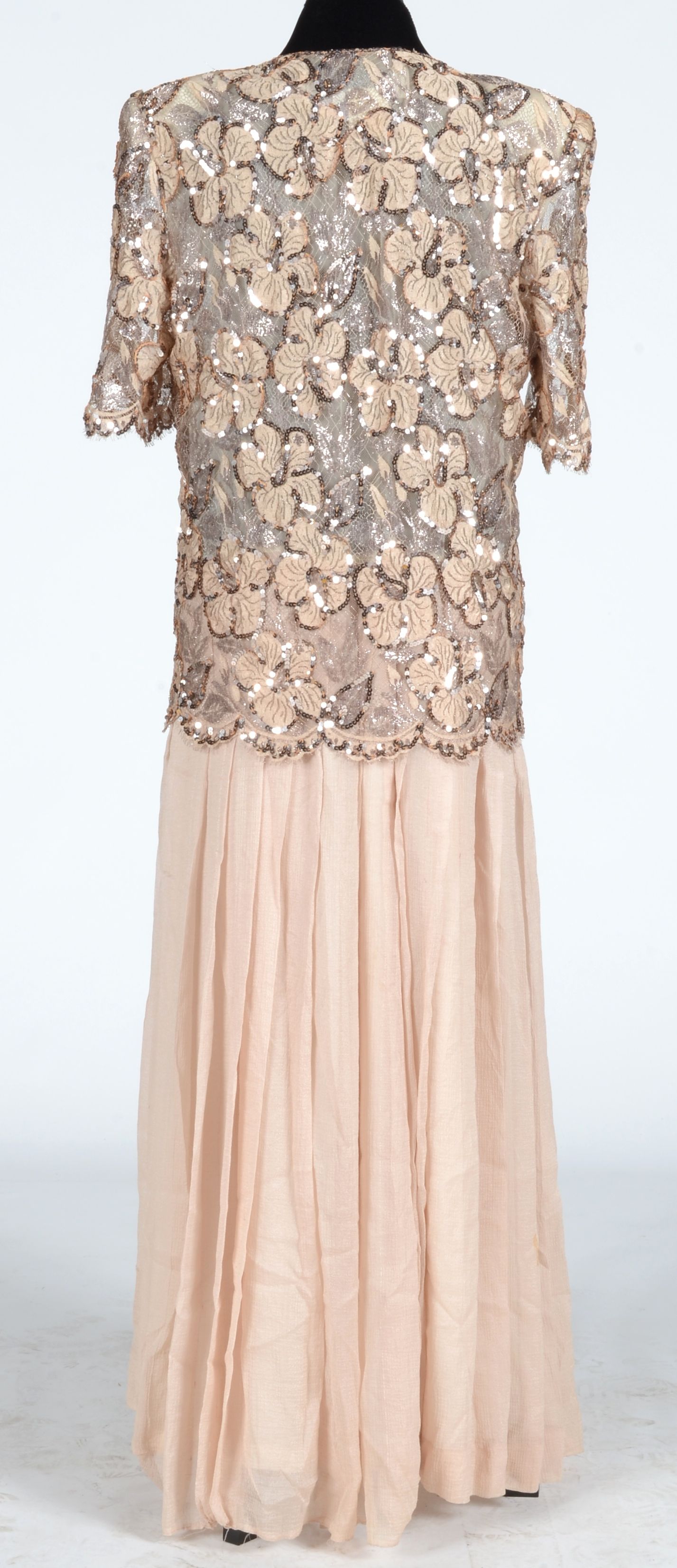 Christian Dior Blush Floral Sequin Dress