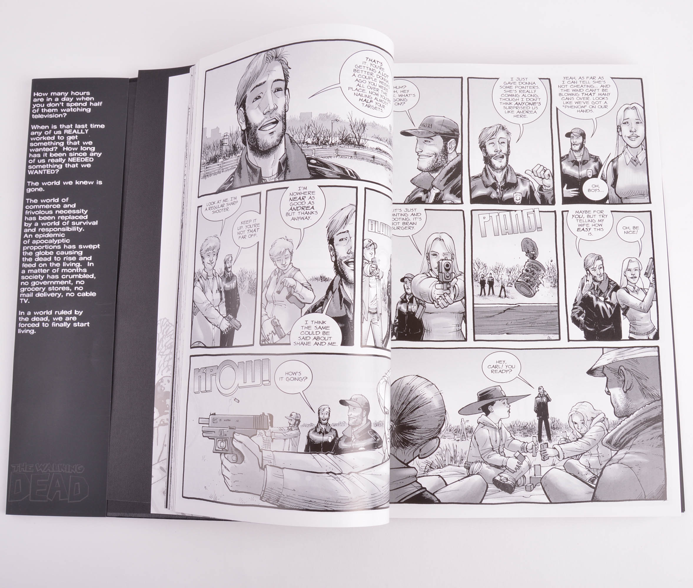 The Walking Dead Book 1 Omnibus First Printing Hardcover with Tony Moore Copic Painted Rick Grimes