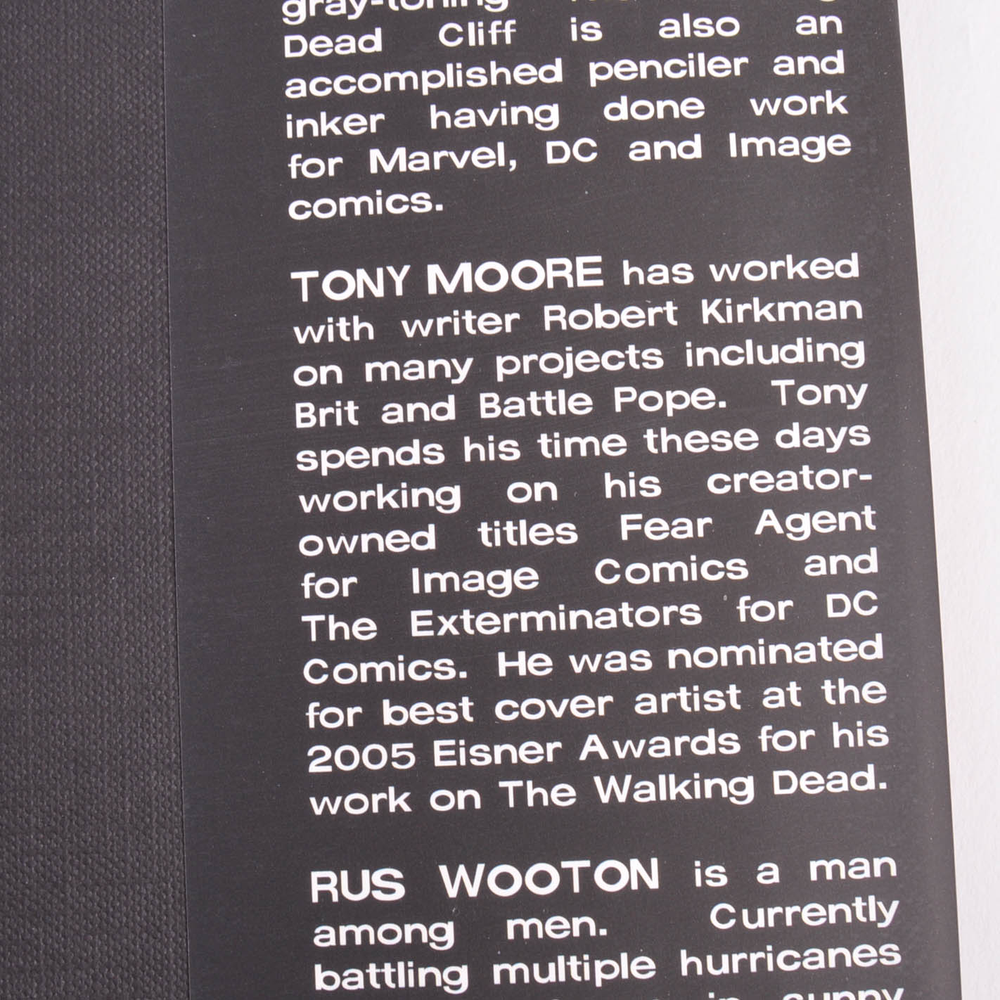 The Walking Dead Book 1 Omnibus First Printing Hardcover with Tony Moore Copic Painted Rick Grimes