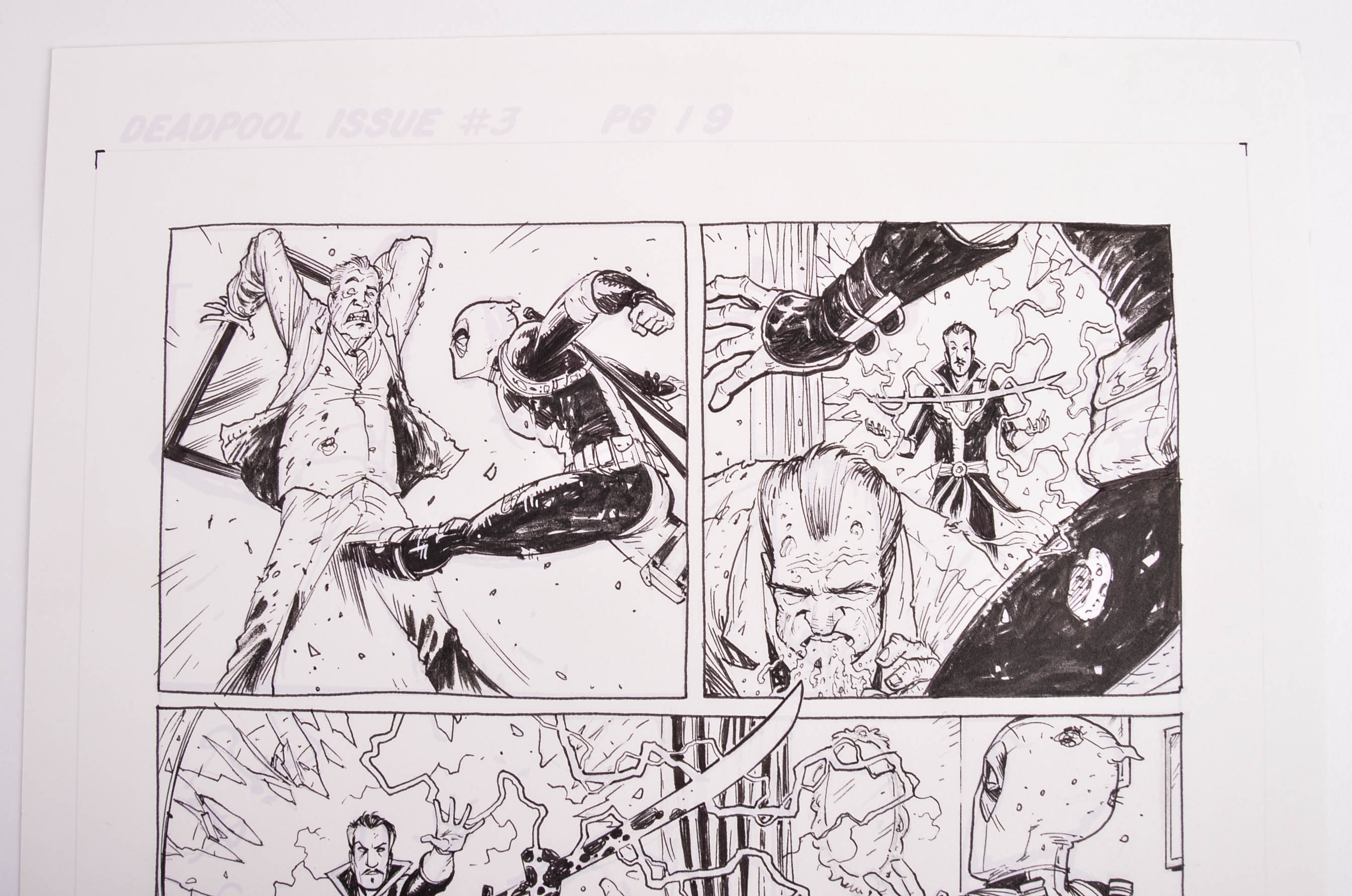 Deadpool Issue #3 Page 19 Original Published Page Art