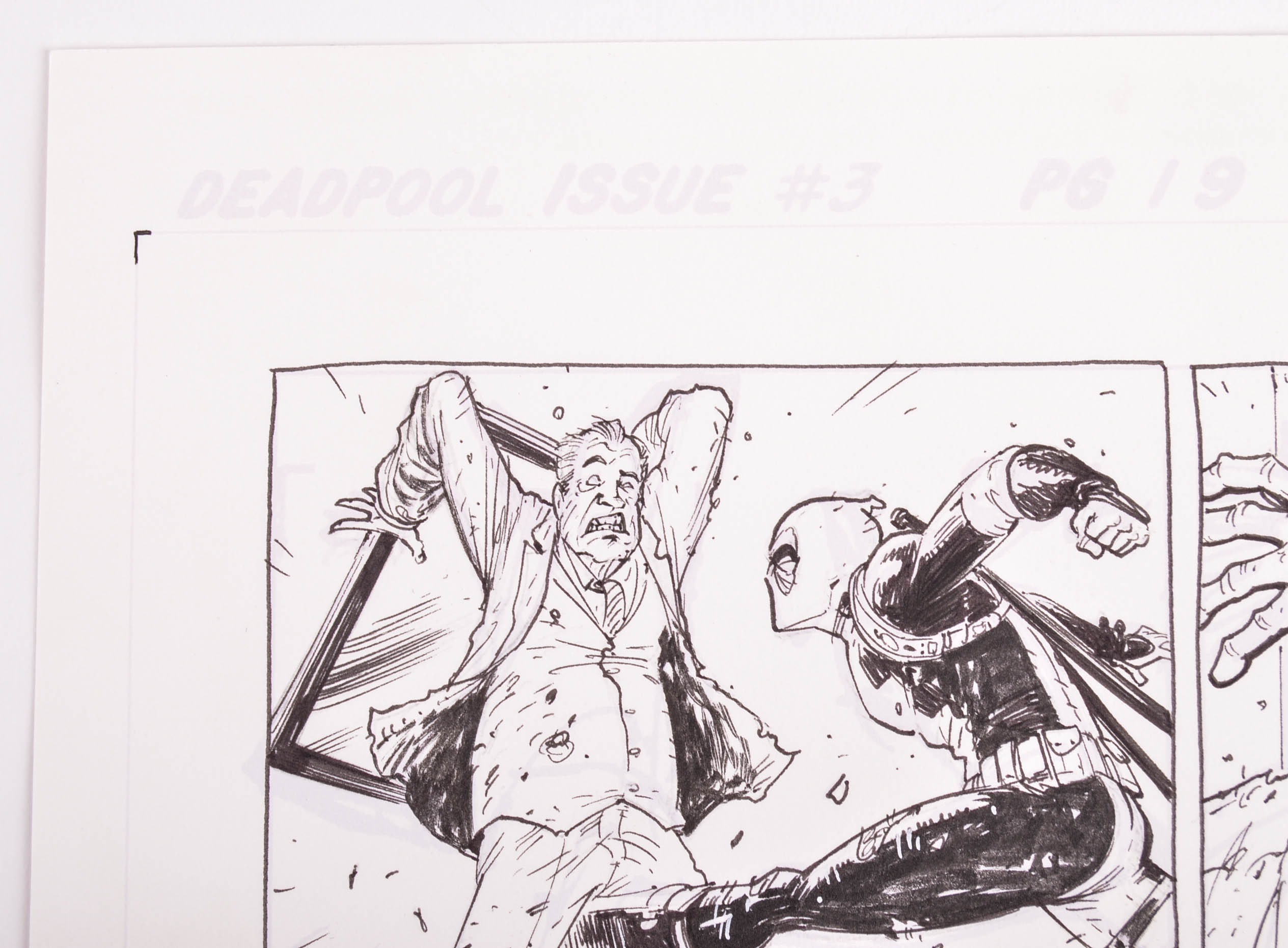 Deadpool Issue #3 Page 19 Original Published Page Art