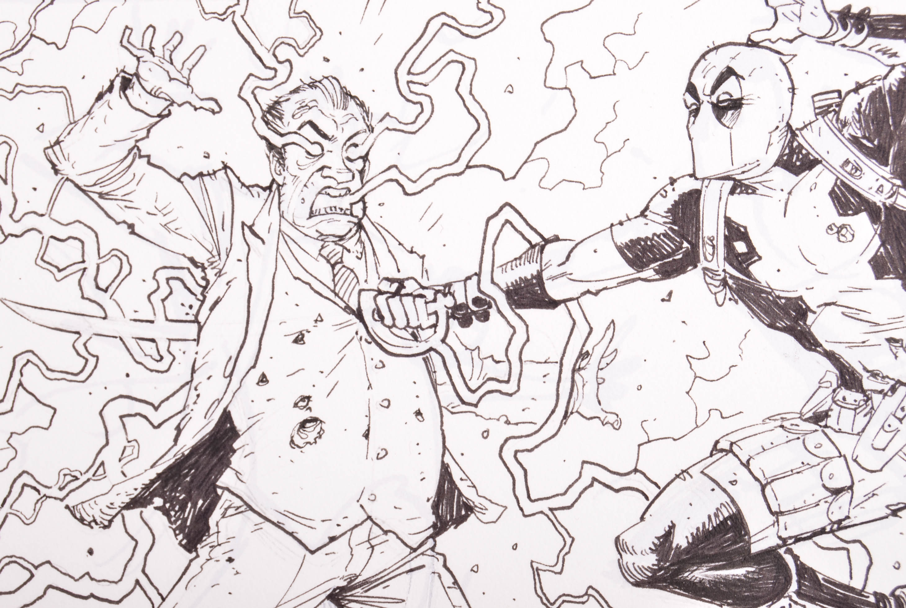 Deadpool Issue #3 Page 19 Original Published Page Art