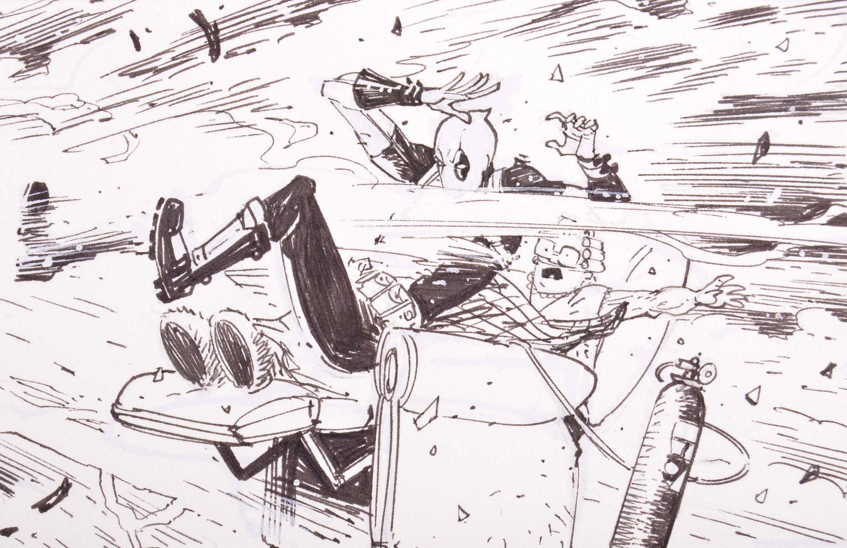 Deadpool Issue #3 Page 19 Original Published Page Art