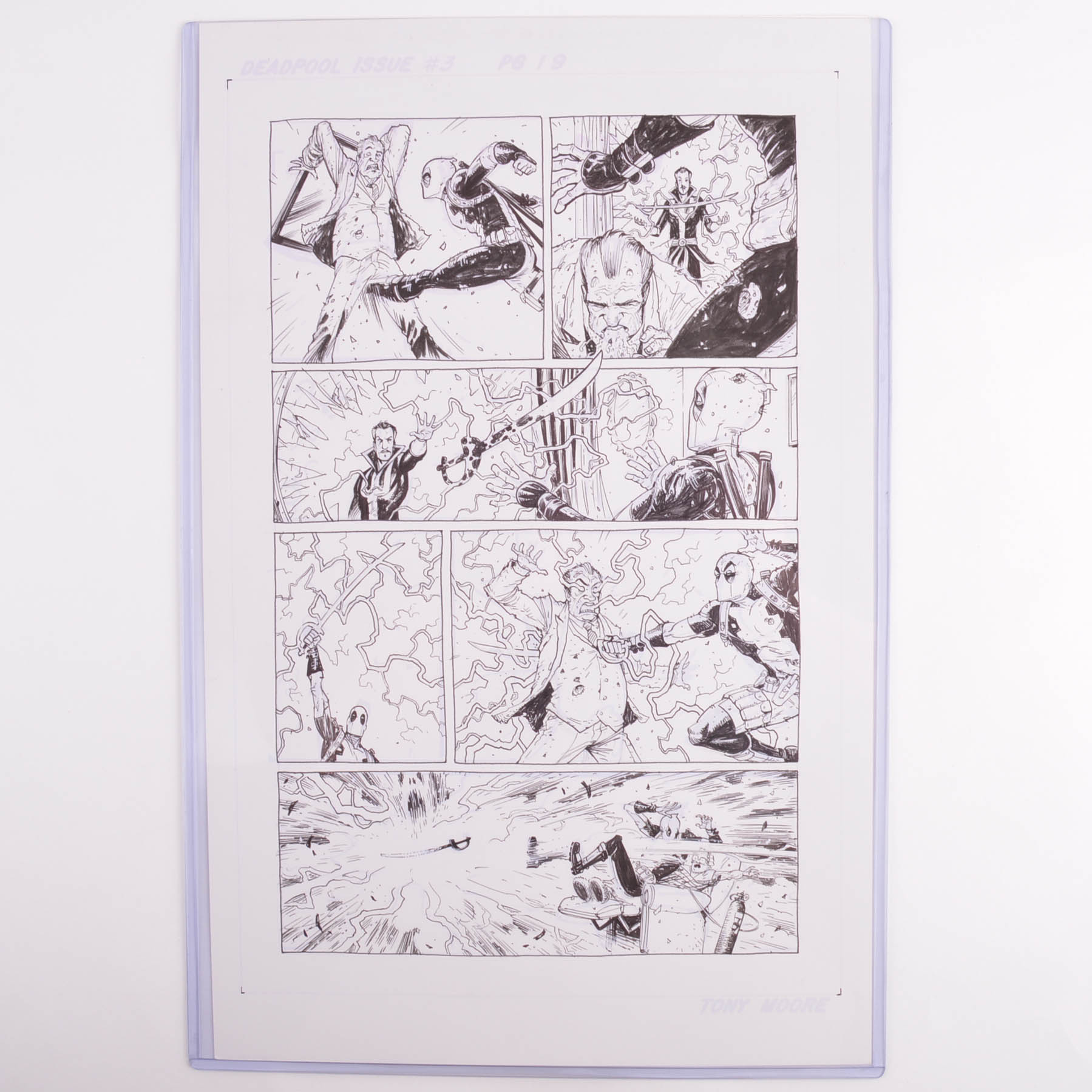 Deadpool Issue #3 Page 19 Original Published Page Art