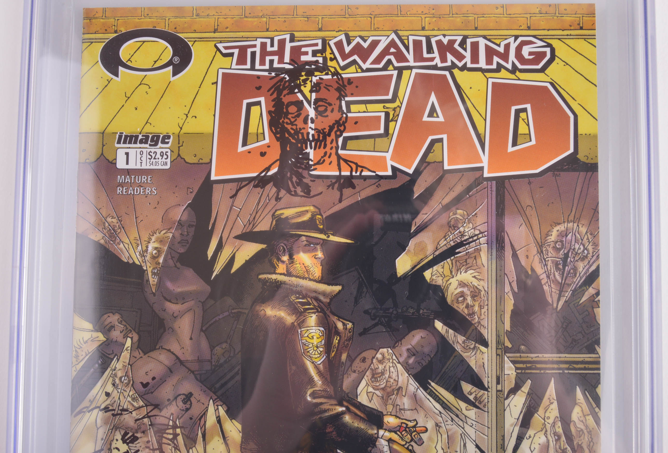 CGC Graded 9.8 Double Sketched and Signed The Walking Dead Issue #1 First Printing