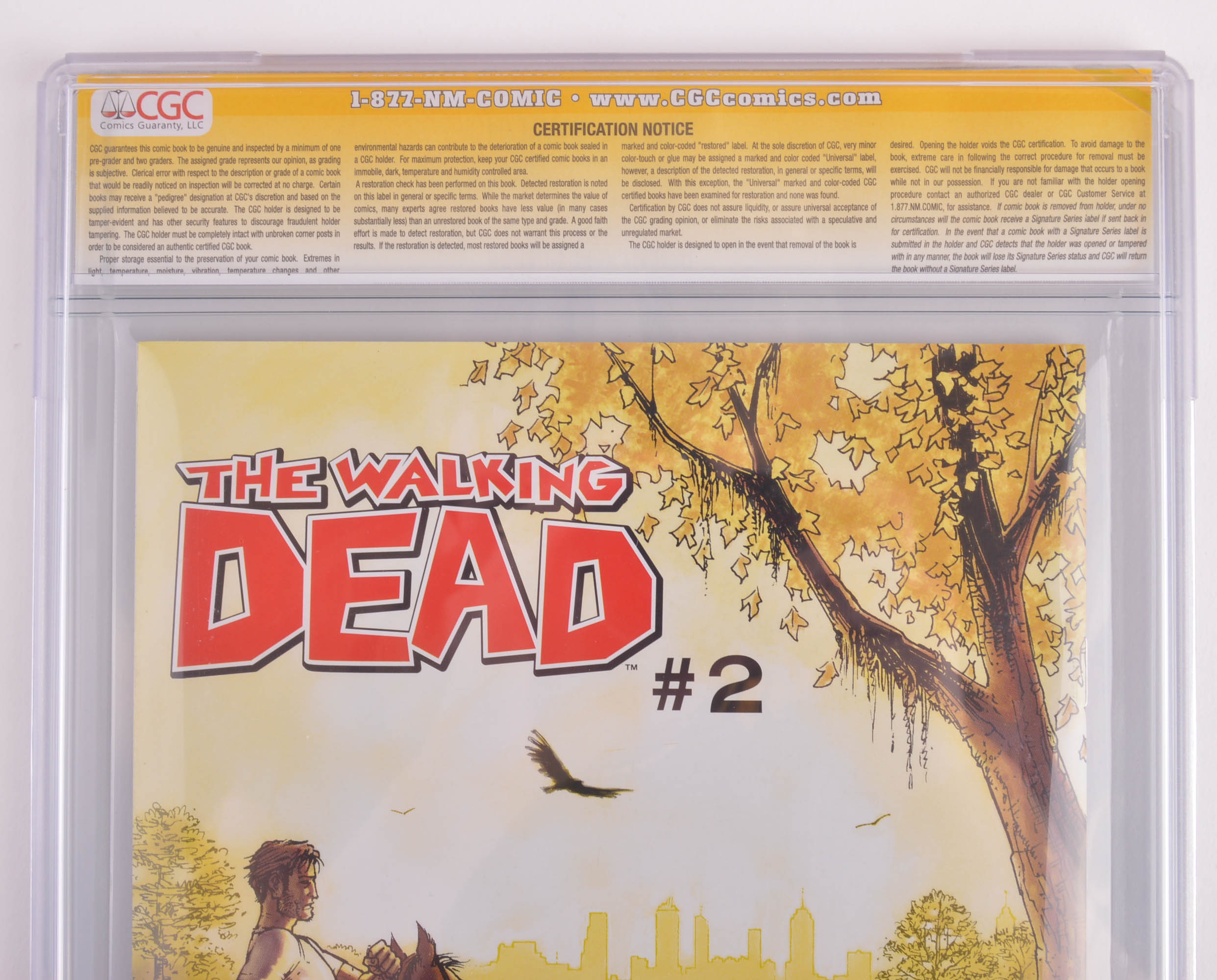 CGC Graded 9.8 Double Sketched and Signed The Walking Dead Issue #1 First Printing