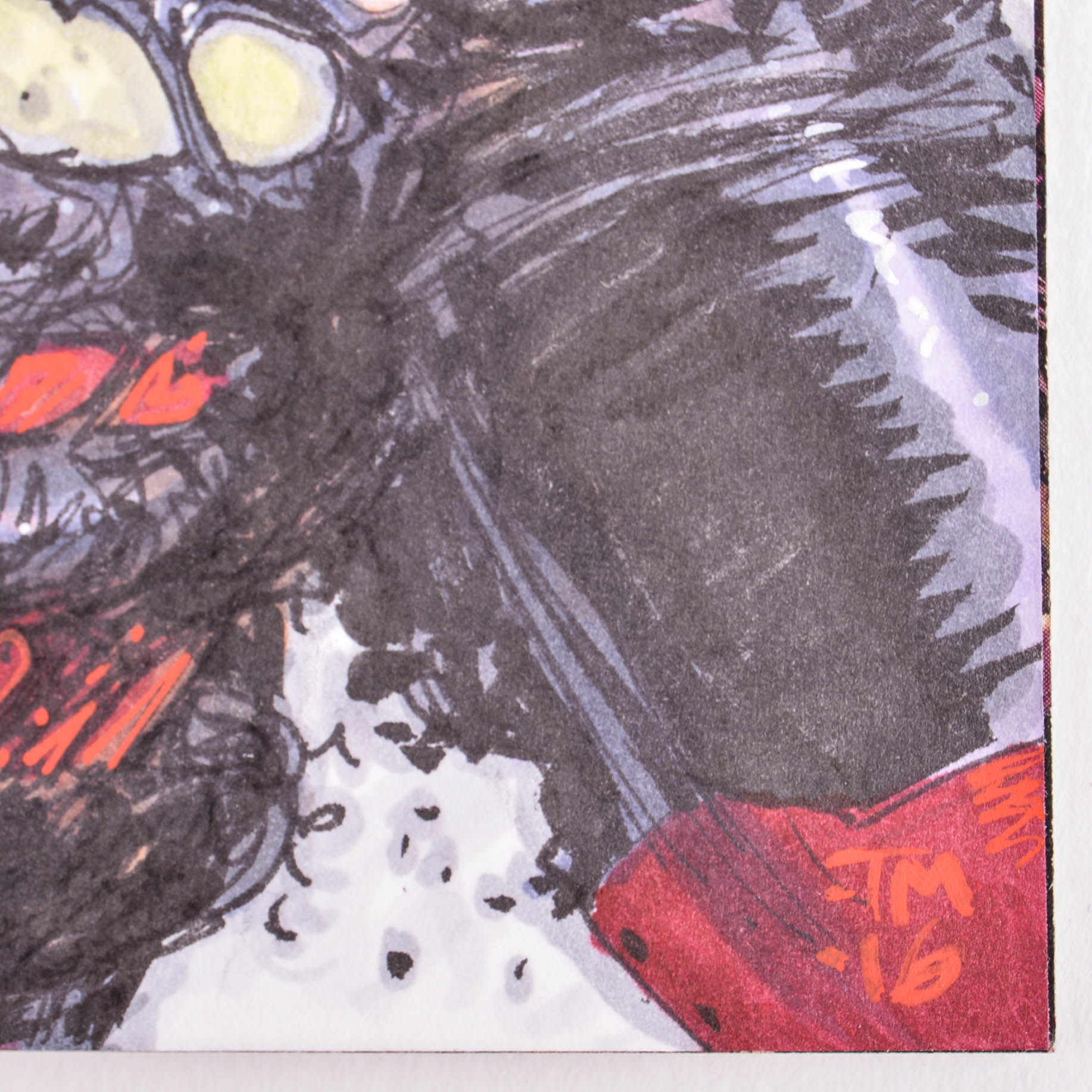 Tony Moore Copic Painted "Deadpool" Issue #1 Blank Variant