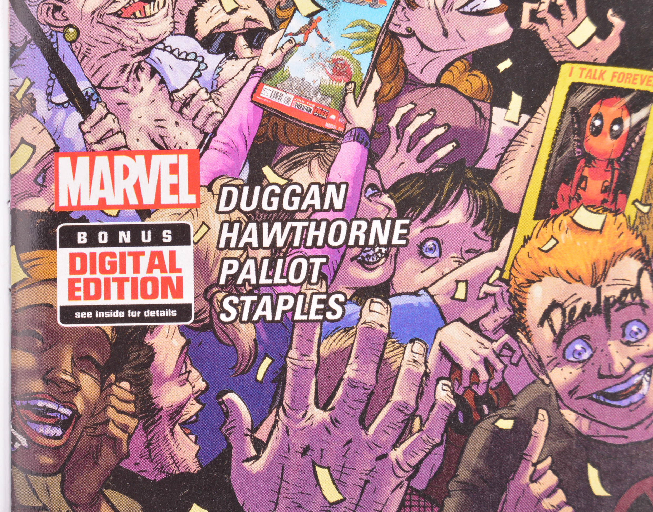 Tony Moore Copic Painted "Deadpool" Issue #1 Blank Variant