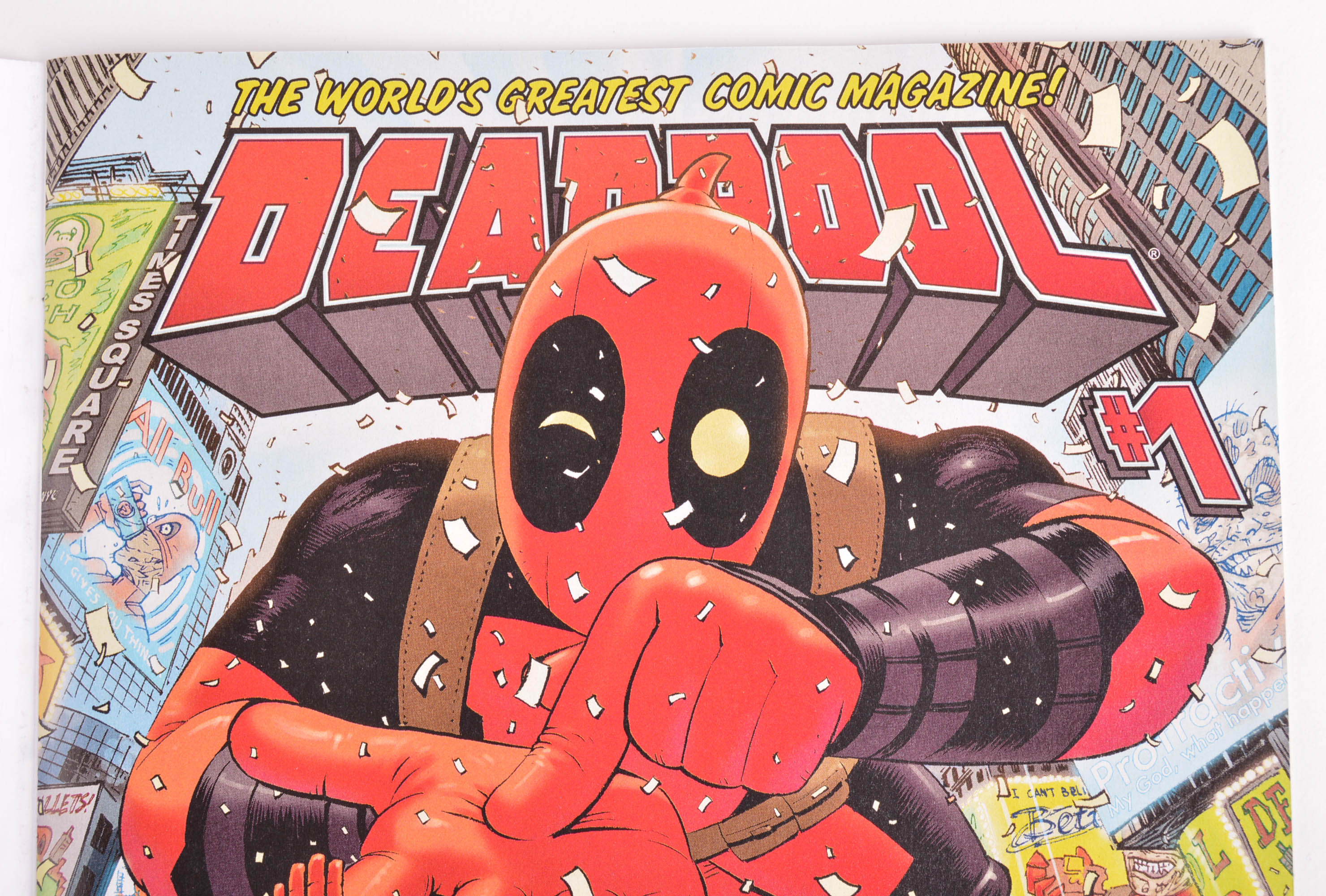 Tony Moore Copic Painted "Deadpool" Issue #1 Blank Variant
