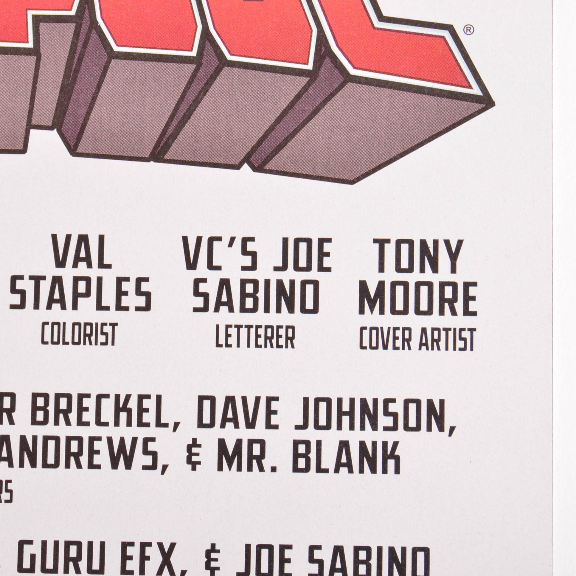 Tony Moore Copic Painted "Deadpool" Issue #1 Blank Variant