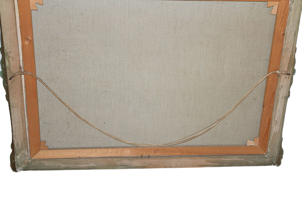 Harry Hoffman Signed Oil Painting of a Three Masted Ship