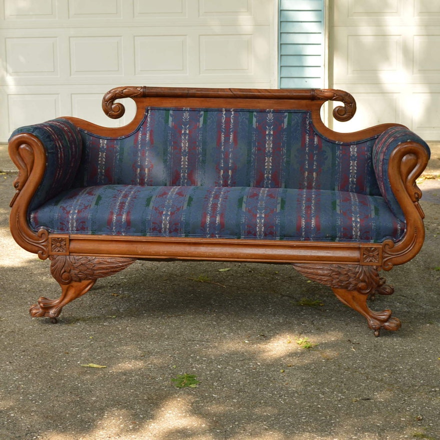 Antique Duncan Phyfe Style Settee
